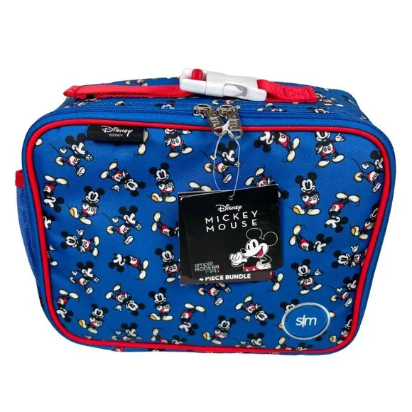 NWT Simple Modern Mickey Mouse Hadley 2.0 Lunch Box 4 Piece Bundle - Picture 2 of 7